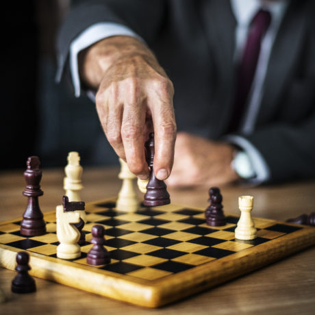 Man making his next move